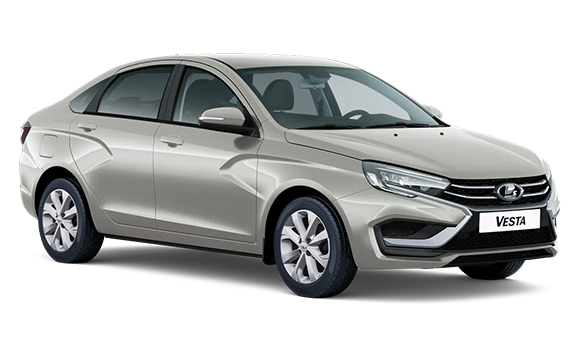 Lada Vesta Седан I Рест - Серебристый "Платина"