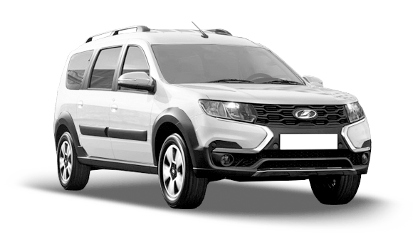 Lada Largus Cross I Рест - Белый "Ледниковый"